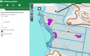 Skärmdump av naturvårdsträdsverktyget.