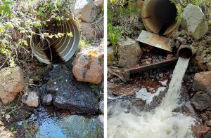 Liian korkealle asennetut tierummut.