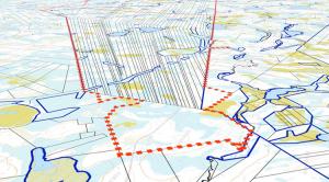 karttakuva metsätilajaosta