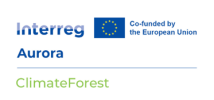 Logo hankkeen rahoittajista, Interreg co-funded by the European Union, Aurora